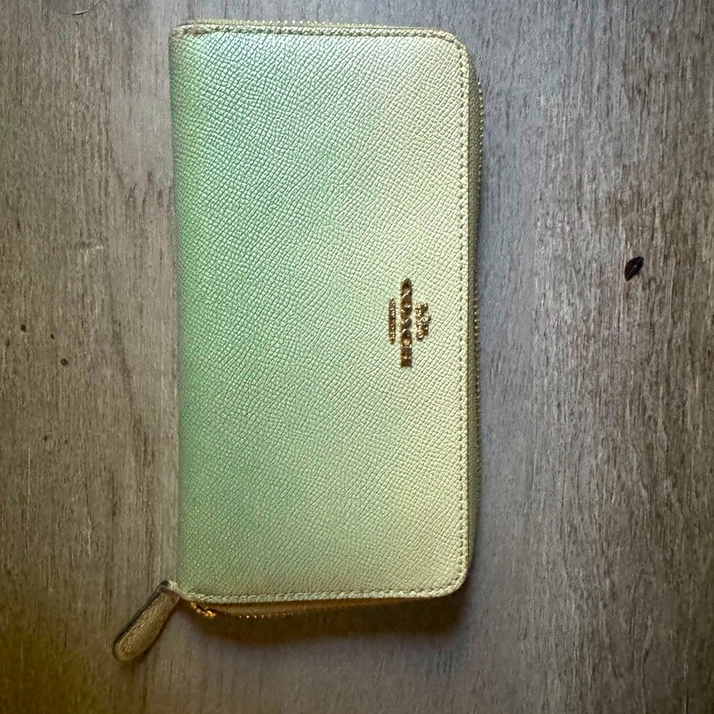Coach ombré mint wallet